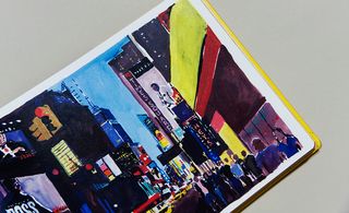Times Square illstrated in Louis Vuitton's book