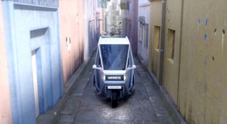 The E3W Micro Mobility concept is designed for narrow urban streets