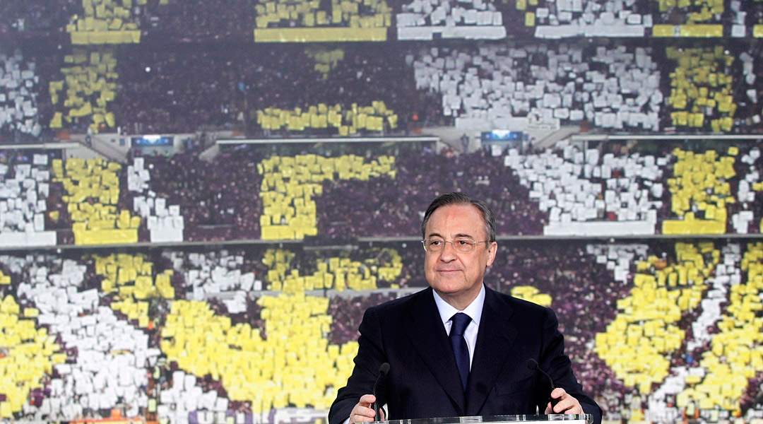 Il presidente del Real Madrid Florentino Perez