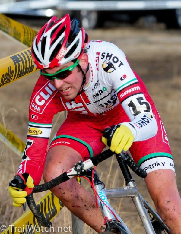 Troy Wells (Clif Bar) firing on all cyclinders.