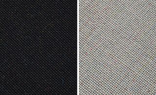 Upholstery fabric by Peter Saville for Kvadrat in black and grey