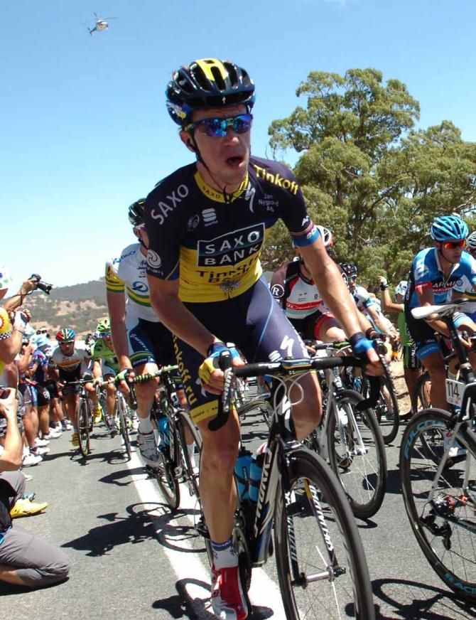Chris Anker Sorensen (Saxo-Tinkoff) on Checker Hill.