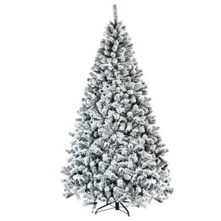 A The Holiday Aisle Premium Snow Green Pine Artificial Christmas Tree