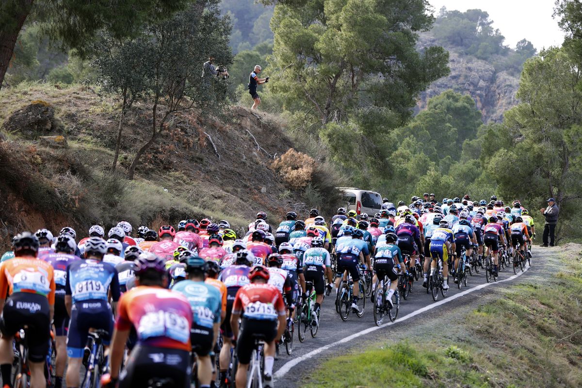 Vuelta Ciclista a Murcia 2022 42nd Edition Fortuna Puerto de Cartagena 1832 km 12022022 Scenery photo Luis Angel GomezSprintCyclingAgency2022