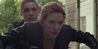 Black Widow on motorcycle with Yelena