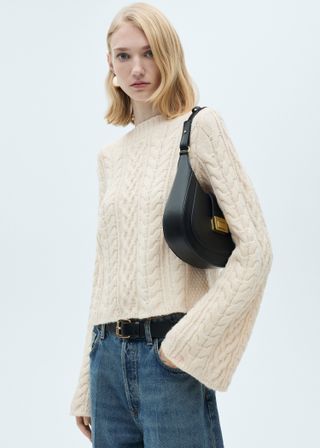 Twisted Knit Flared Sleeve Sweater - Women | Mango Usa