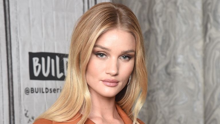 Rosie Huntington-Whiteley visits the Build Series to discuss the digital platform Rose Inc.at Build Studio on May 03, 2019 in New York City