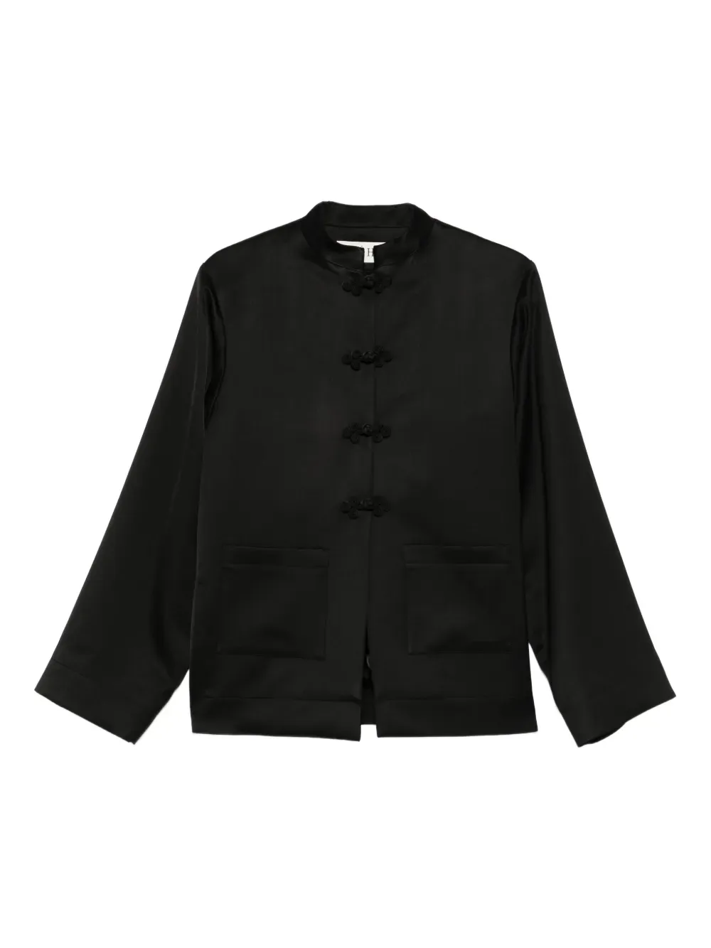 Róhe Mandarin-Collar Satin Jacket | 34