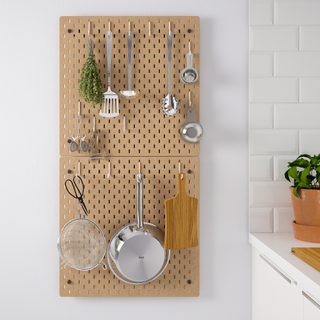 IKEA skadis pegboard perfect for your kitchen space