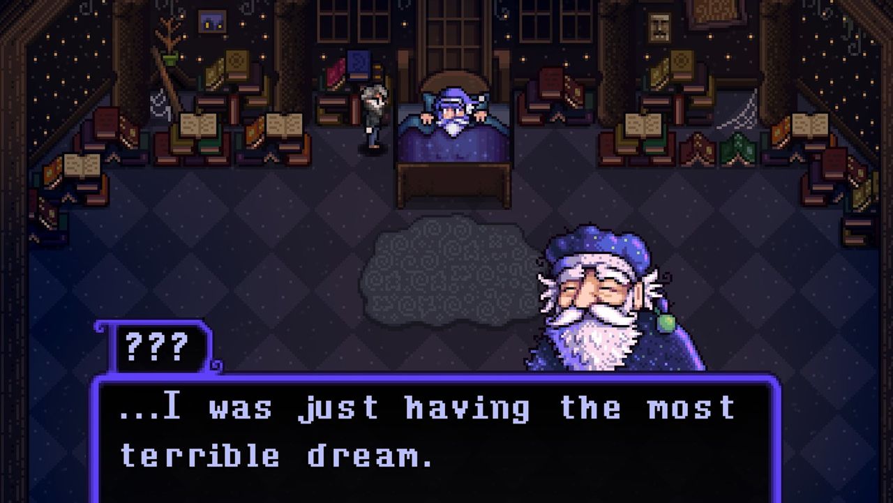 Haunted Chocolatier screen - "I was just having the most terrible dream"