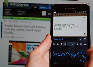 Handwriting on the Samsung Galaxy Note