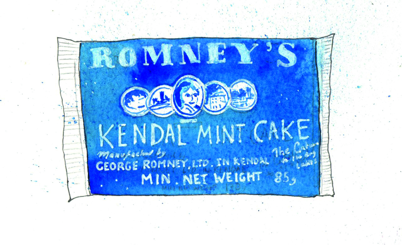 Illustration of a Kendal Mint Cake