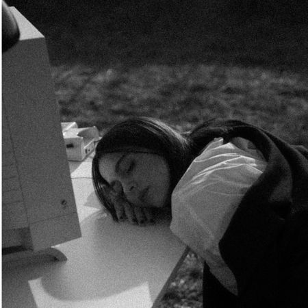 A woman sleeping