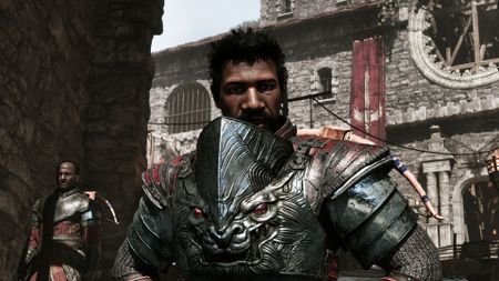 Heavily armored guards protect the Old Camp