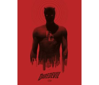 Daredevil for Mondo - "This one was a total lark. I just woke up one day and had this exact image in my head, drew it, posted it and it went wild, surprisingly. Mondo got in touch about doing a print and had this cool idea about using red paper."