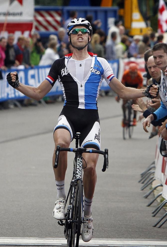 Lars Boom (Blanco) won stage 4 at the Ster ZLM Toer and moved into the overall lead