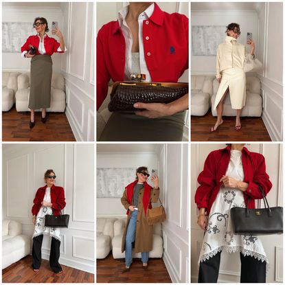 A pop of red for styling an outfit
