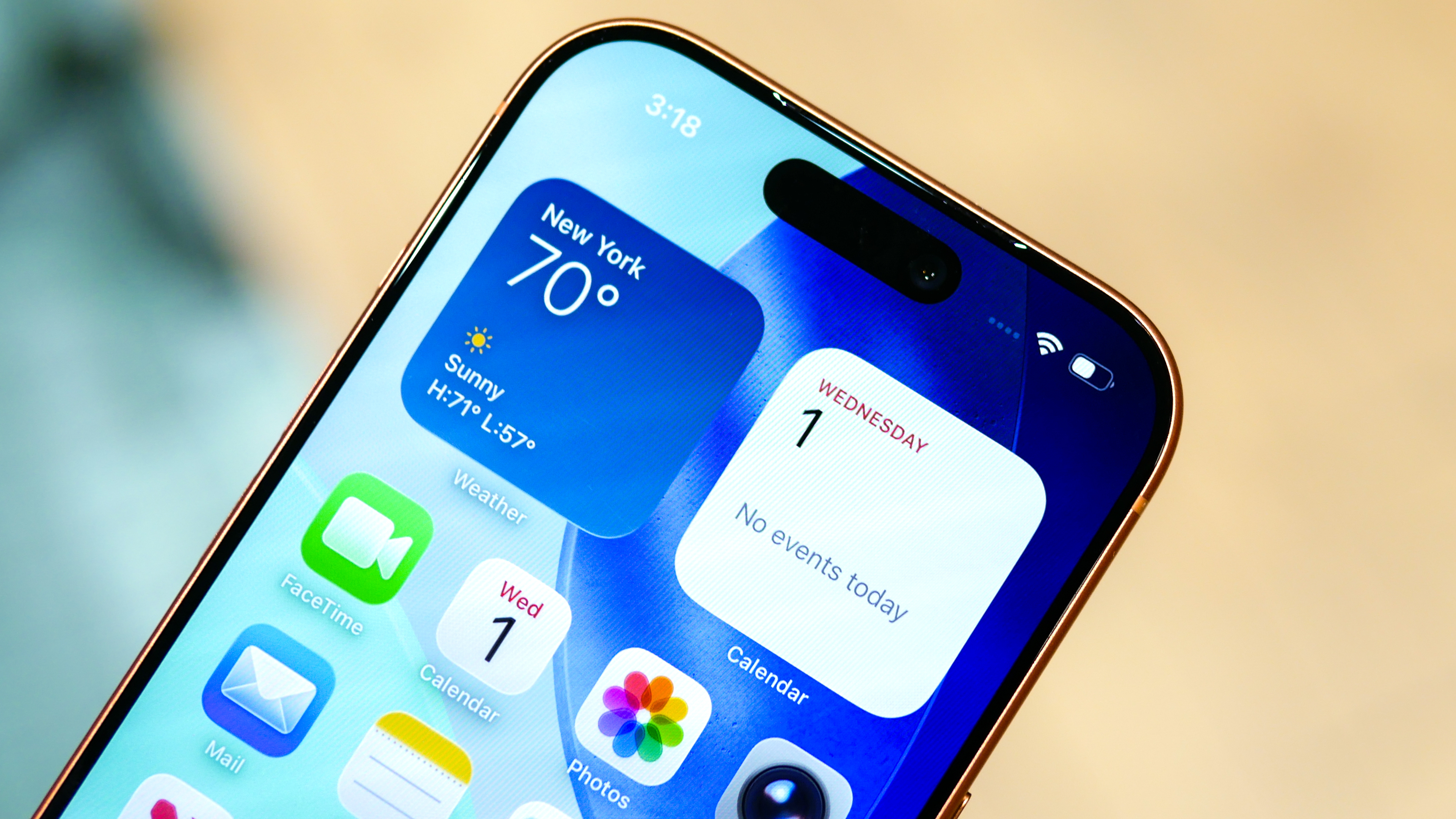 iPhone 17 Center Stage camera closeup.