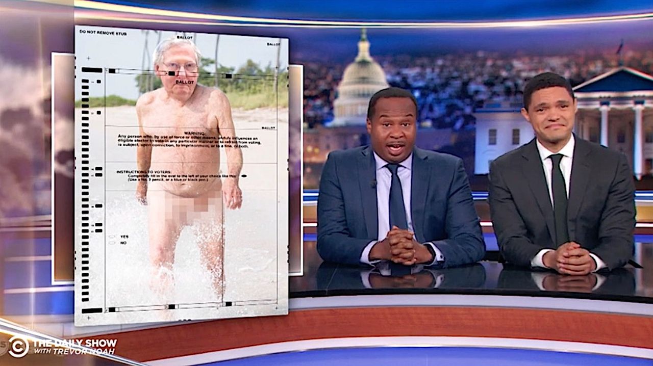 Roy Wood Jr. and Trevor Noah on GOP voter fraud