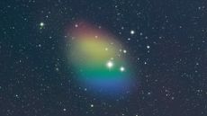 Artist depiction of hydrogen gas observed in galaxy J0613+52.