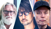 Gabe Newell, Hideo Kojima and Elon Musk
