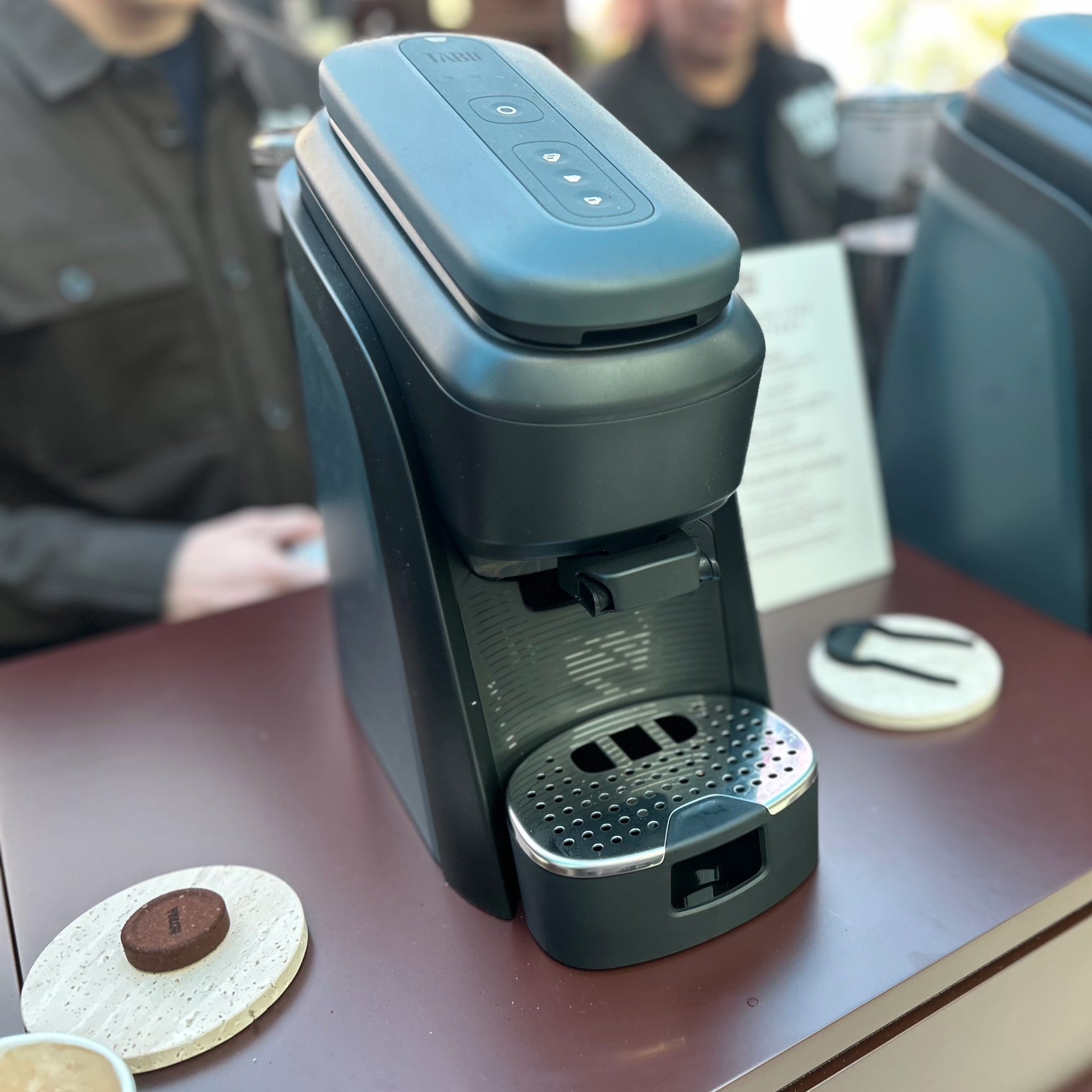 Trying out the new Lavazza Tablí machine