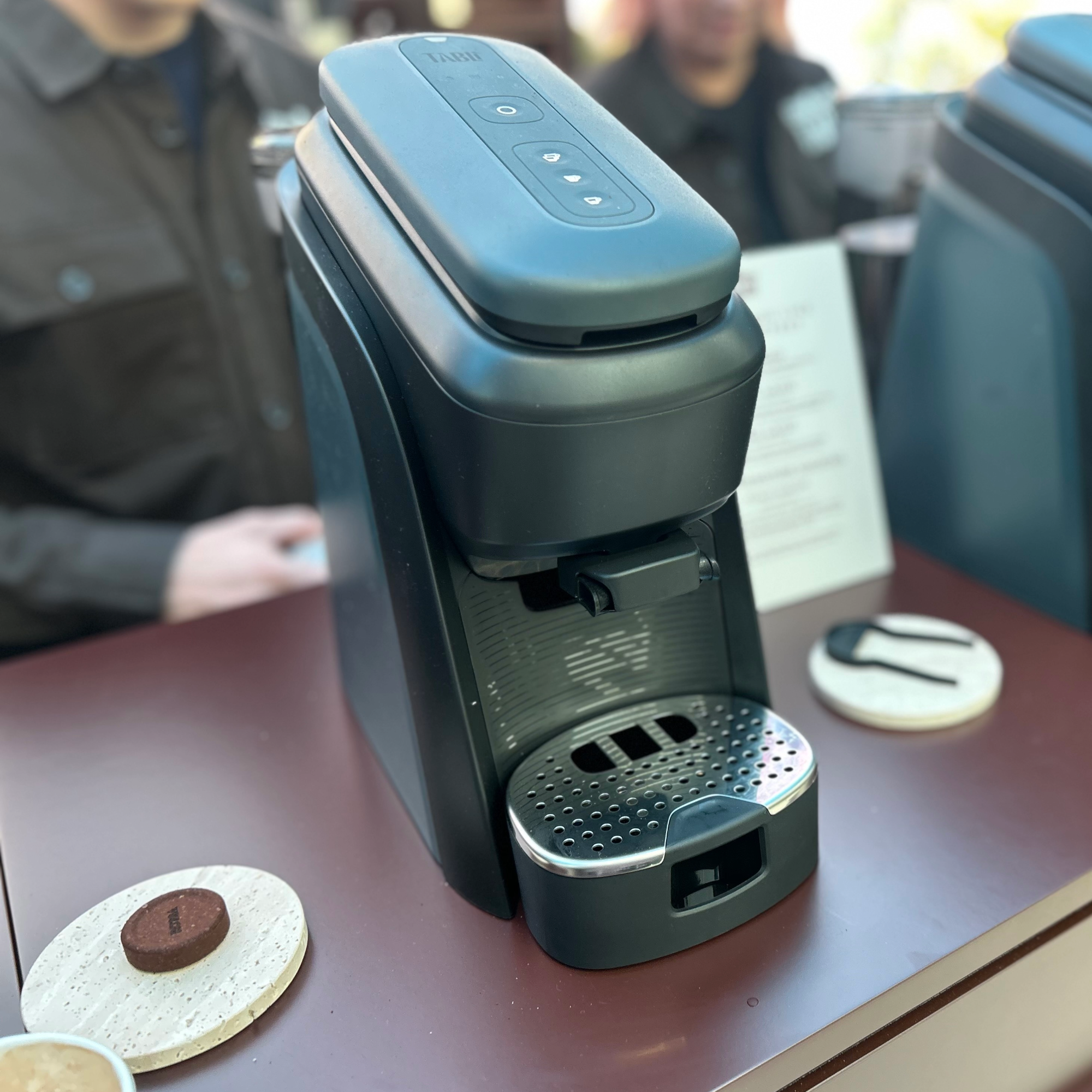 Trying out the new Lavazza Tabl&amp;iacute; machine