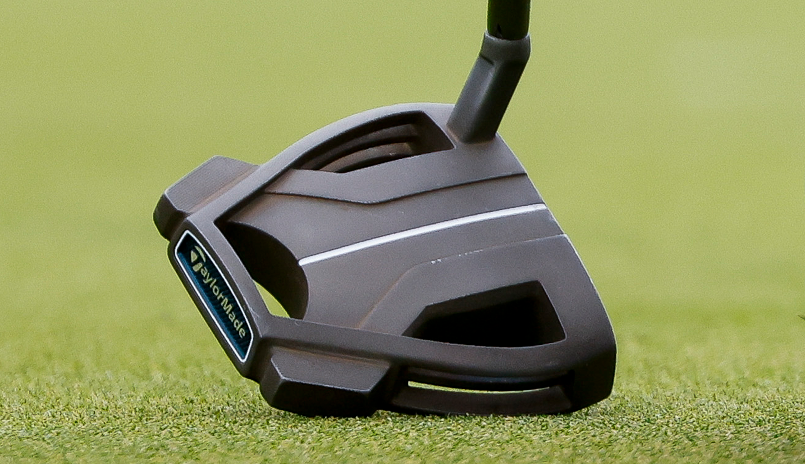 A close-up of Rory McIlroy's putter
