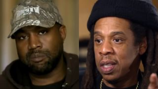 Kanye West and Jay-Z split image