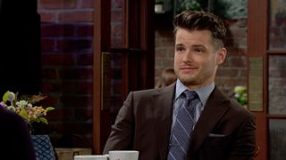 Michael Mealor as Kyle smiling in The Young and the Restless