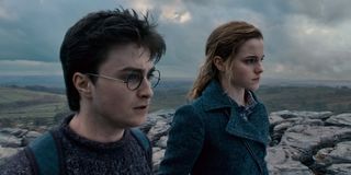 Daniel Radcliffe and Emma Watson in Harry Potter and the Deathly Hallows: Part 1