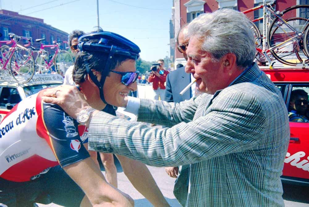 Torriani with Camillo Passero in 1990