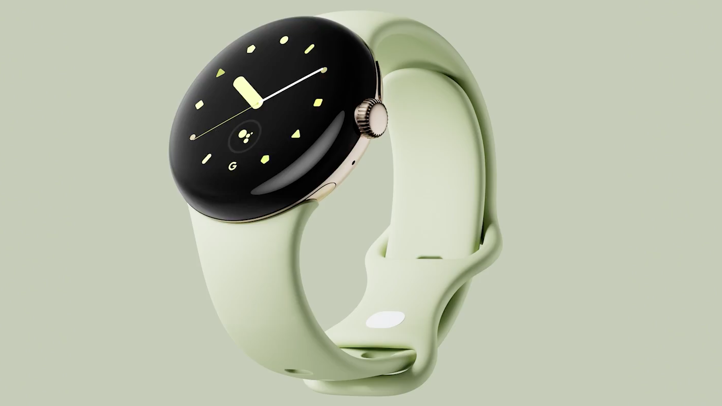 a render representation  of the Google Pixel Watch