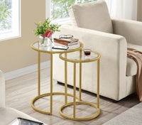 Yaheetech Round Nesting End Table Set, $63, Target