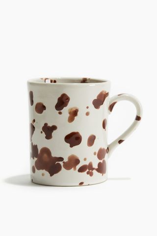 Speckled-Glaze Stoneware Mug