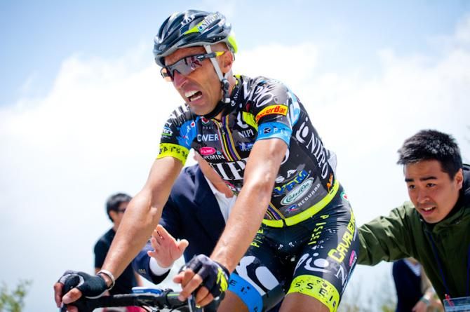 Fortunato Baliani (Team NIPPO - De Rosa) finished in second place, 4 seconds behind the winner