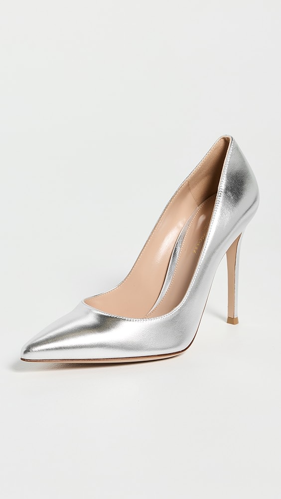 Gianvito Rossi Nappa Silk Heels