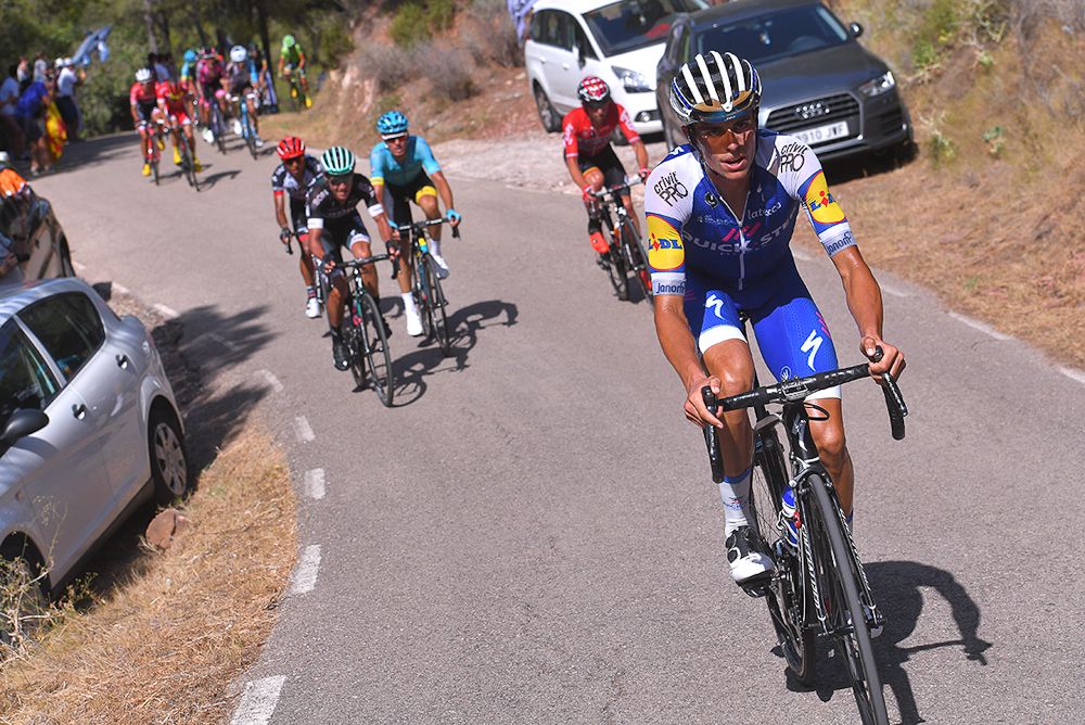 Enric Mas (Quick-Step Floors) on the move during stage 6 at the Vuelta