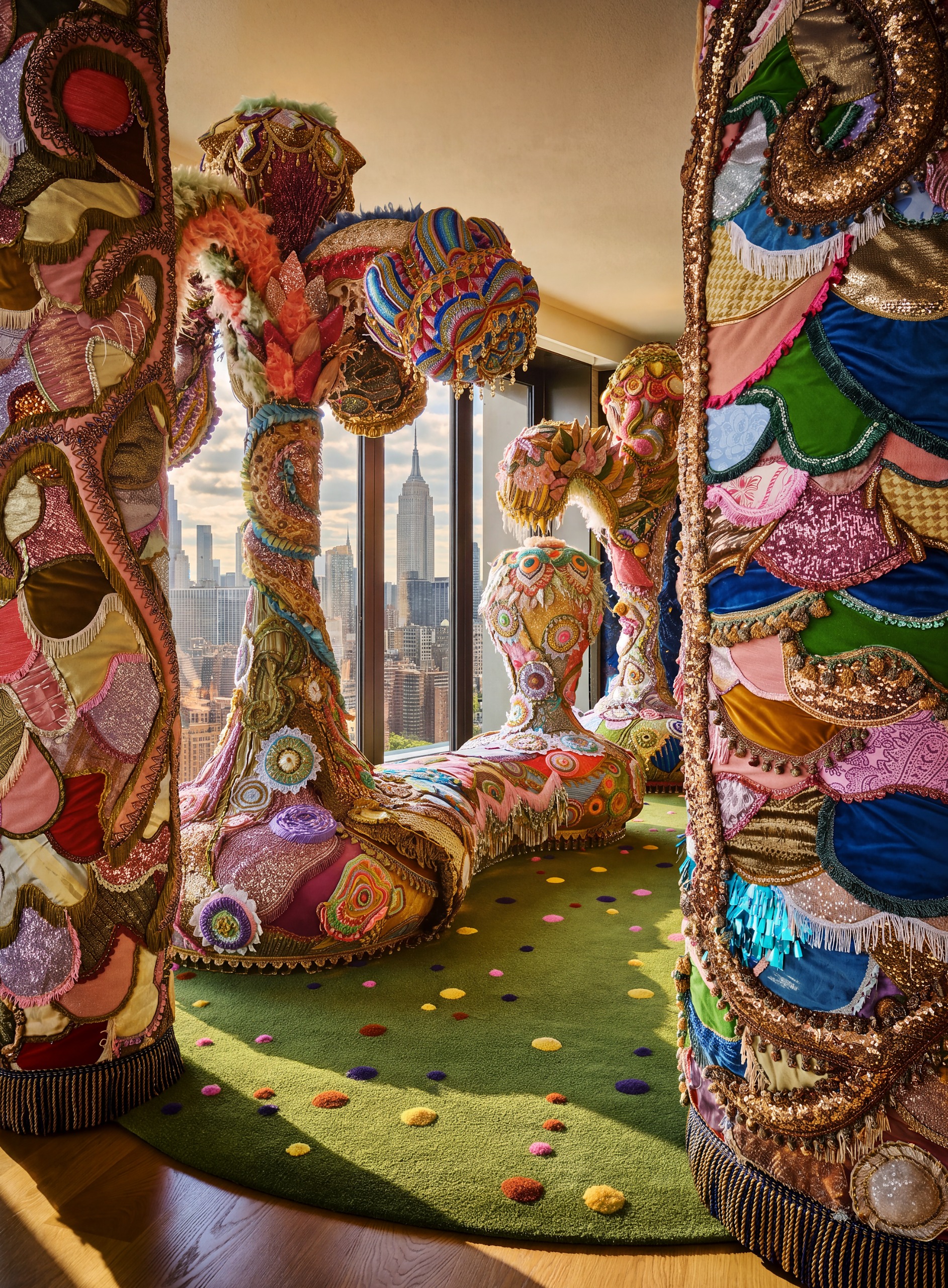 Interior of ambassador Randi Charno Levine apartment in Manhattan, designed by Kelly Behun