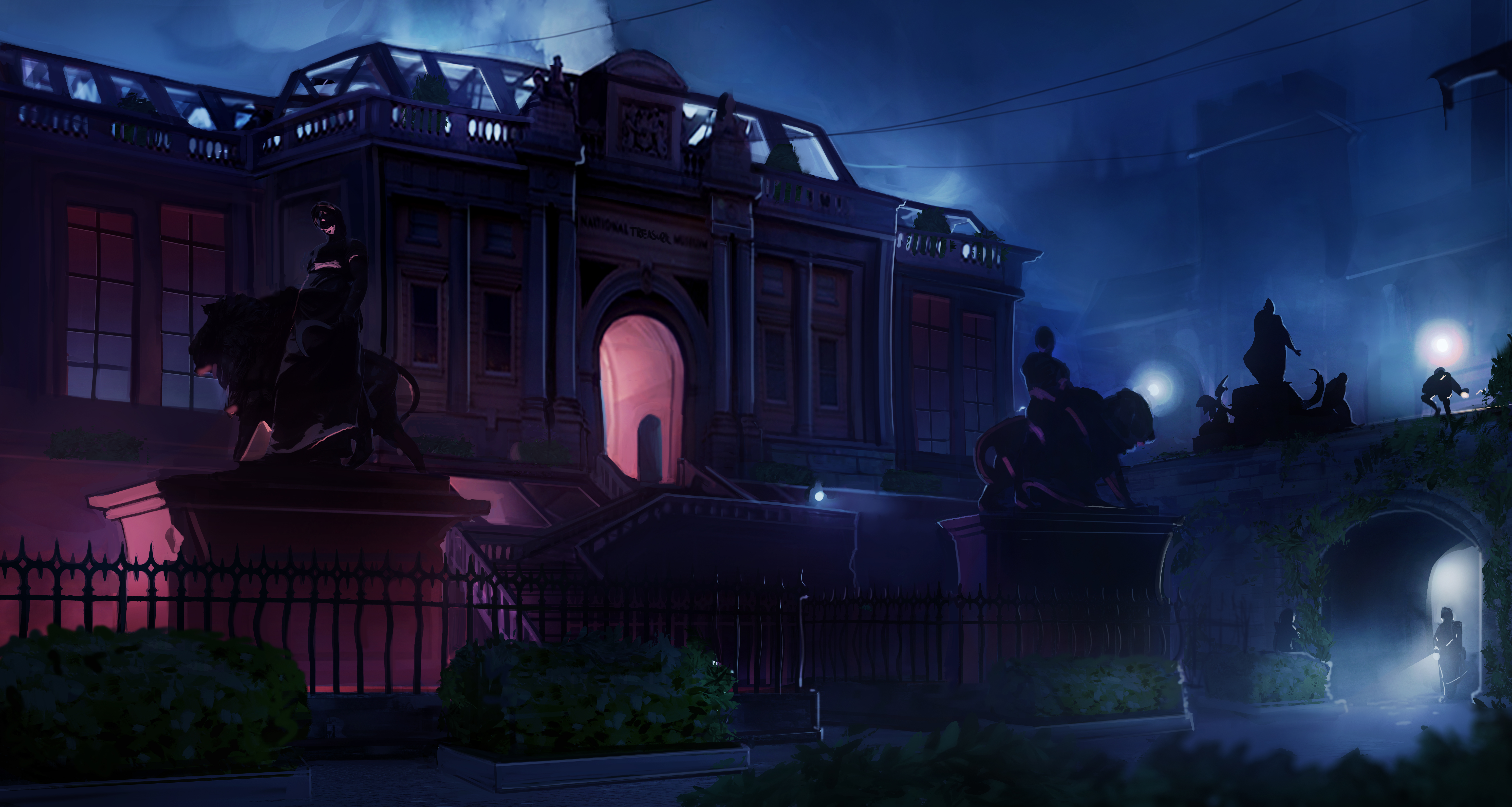 Screens and photos from a video game depicting Edinburgh