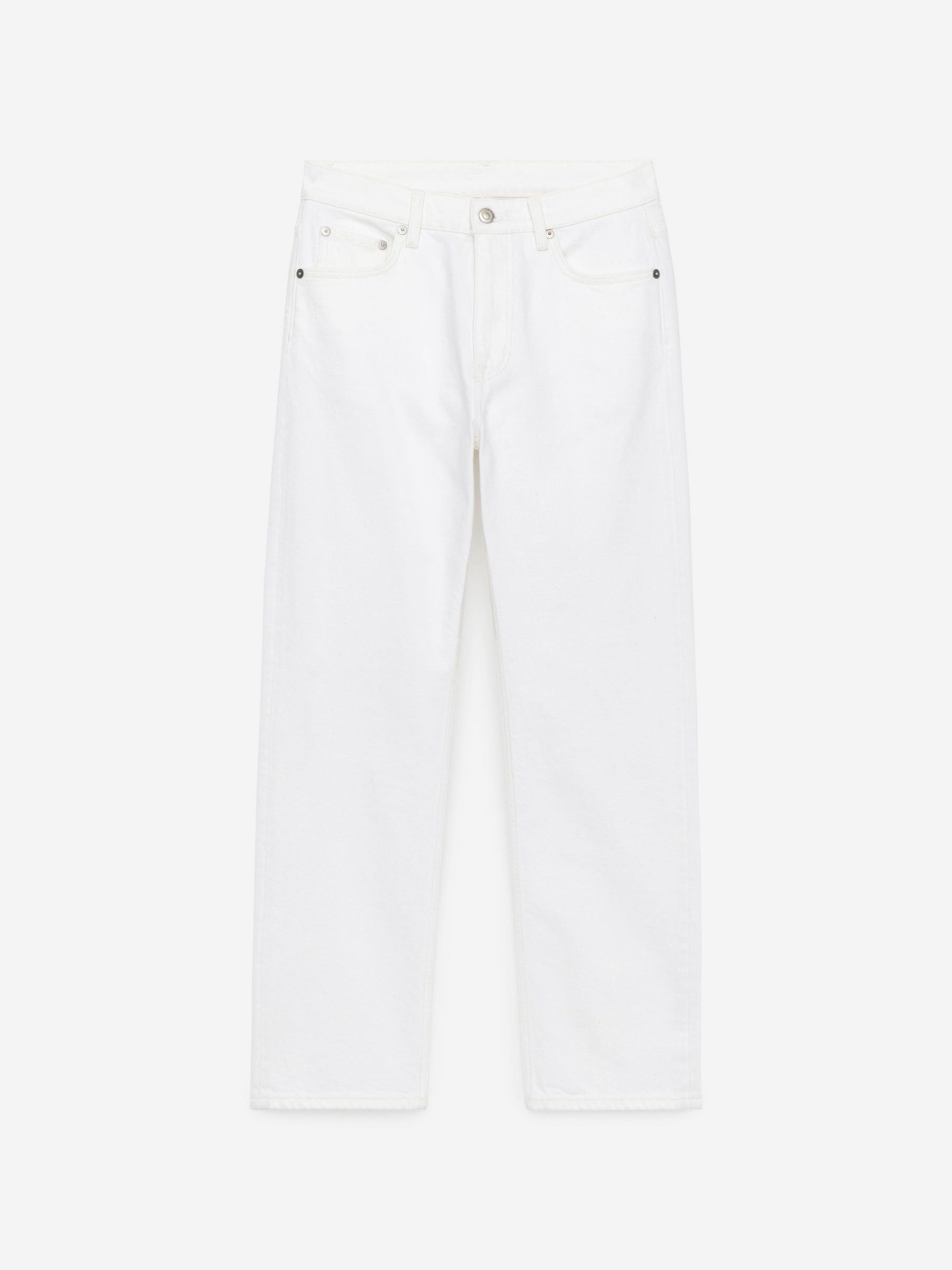 Jade Cropped Slim Jeans &ndash; White &ndash; Women &ndash; Arket Gb