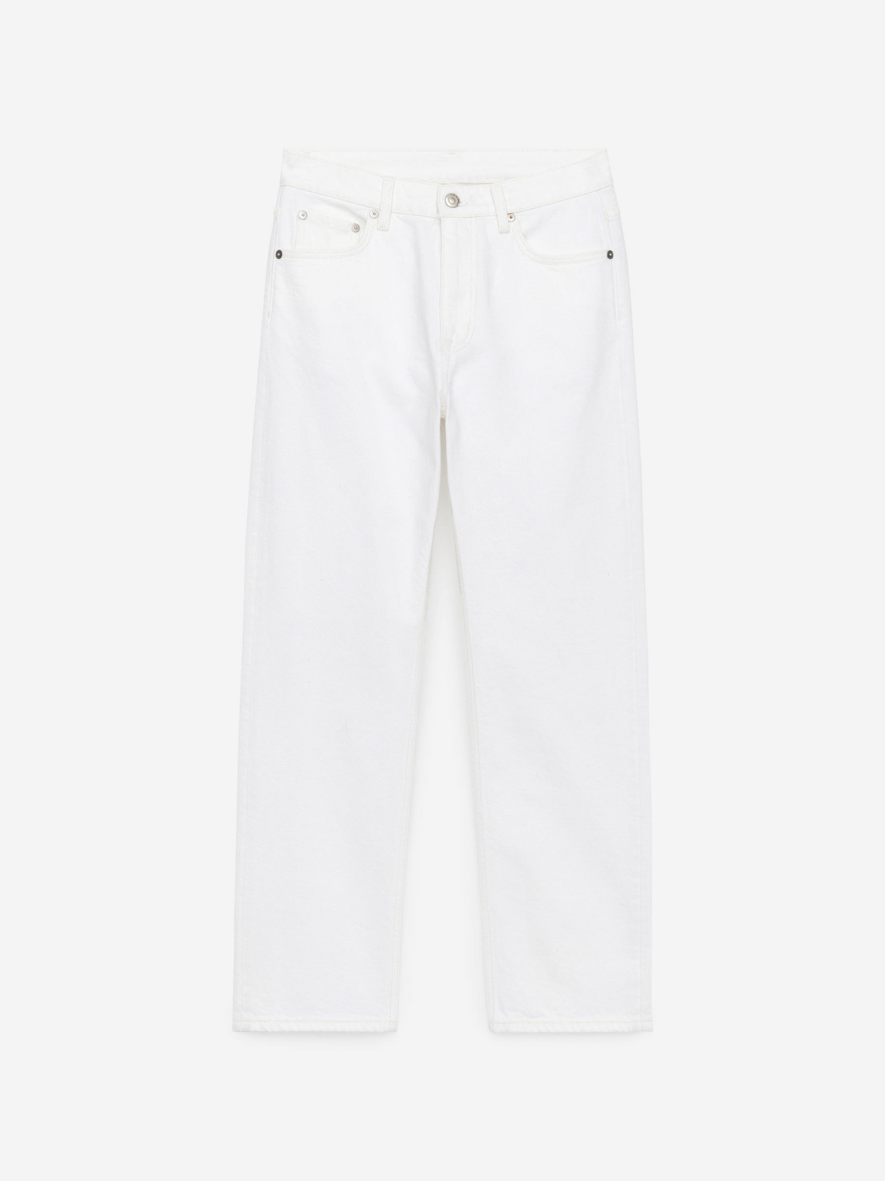 Jade Cropped Slim Jeans &amp;ndash; White &amp;ndash; Women &amp;ndash; Arket Gb