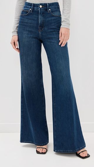 Good American Good Waist Palazzo Jeans