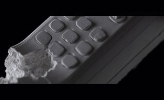 A close up of Daniel Arsham's 'Mobile Phone' (2013)