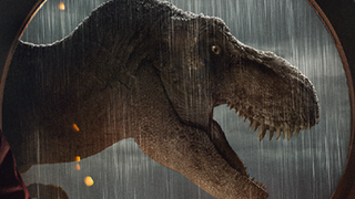 A close up of the Jurrasic World Dominion poster
