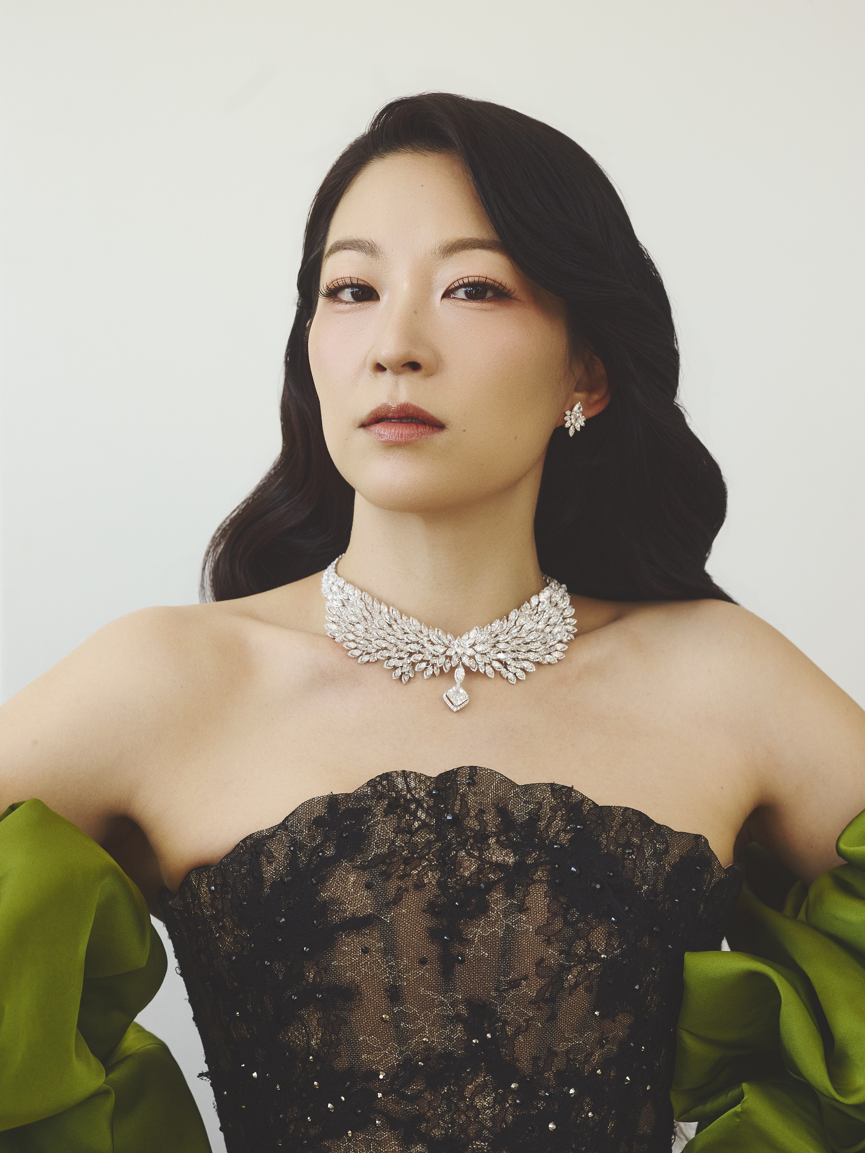 Arden Cho gets ready for the 2026 Oscars red carpet photos