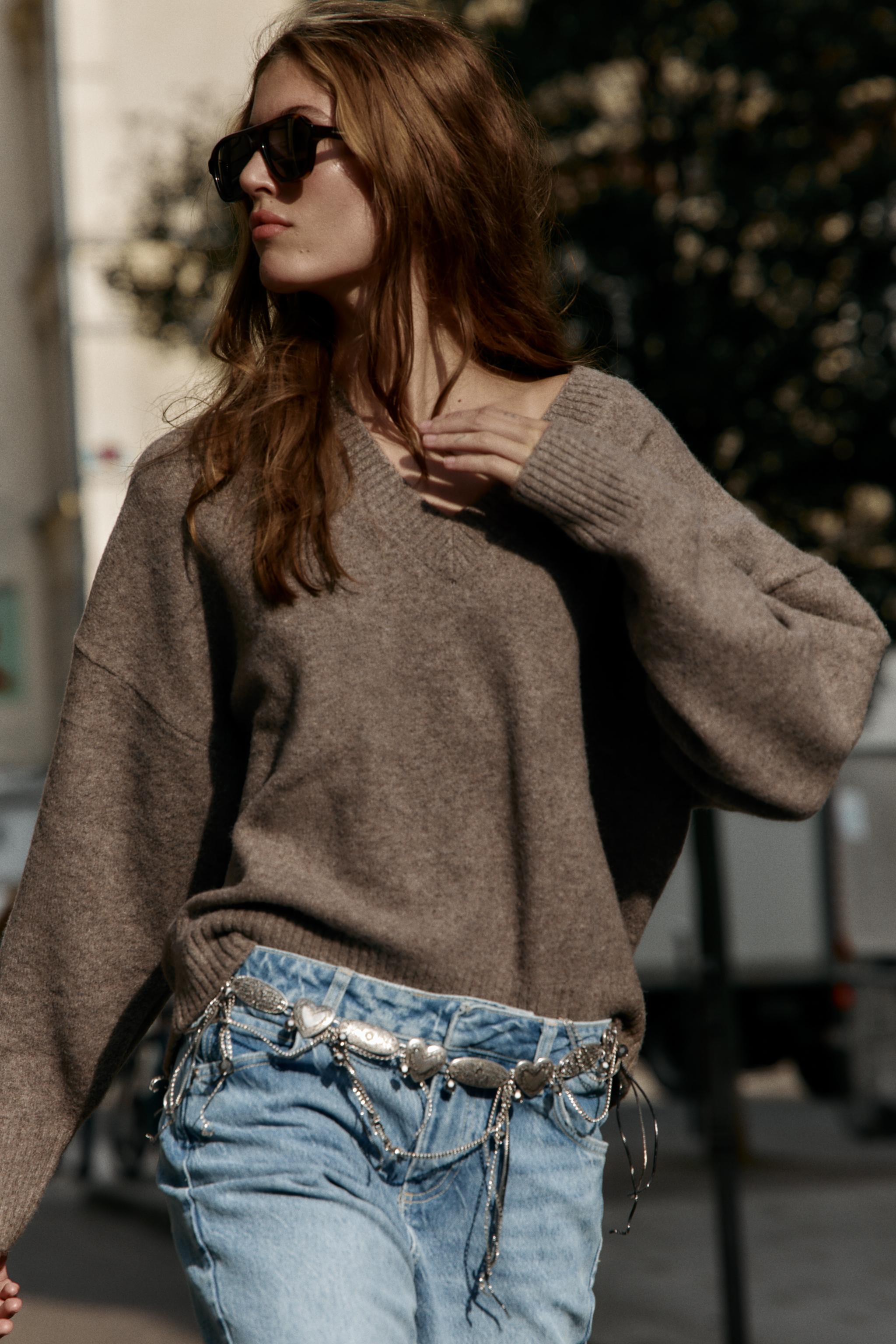 Soft Knit V-Neck Sweater