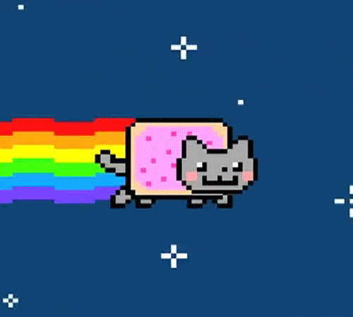 NFT: Rainbow Cat gif