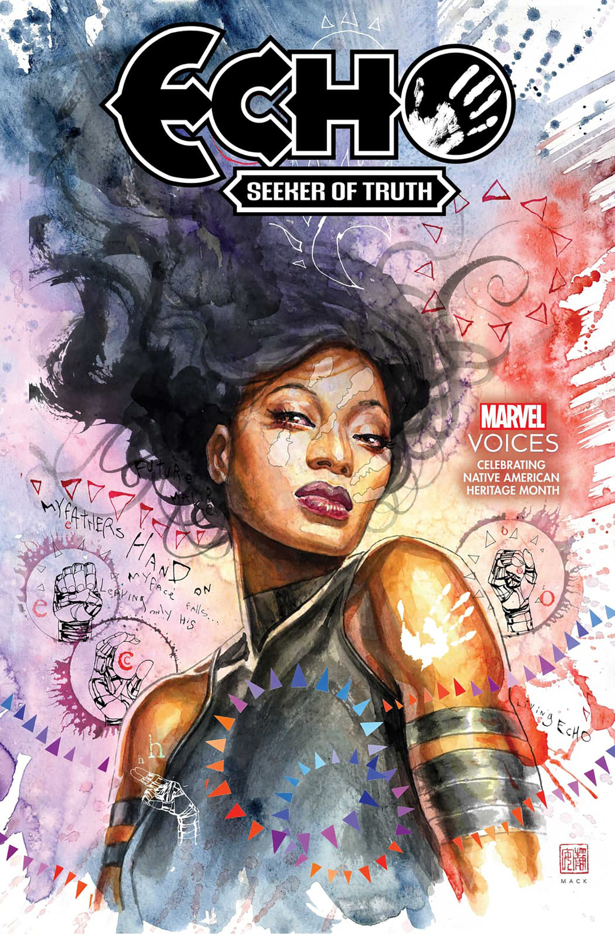 Echo on David Mack's cover of Echo: Seeker of Truth #1