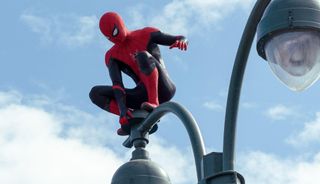 Tom Holland as Spider-Man in Spider-Man: No Way Home